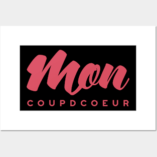 Moncoupdcoeur Red Logo Posters and Art